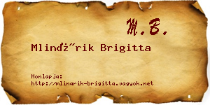 Mlinárik Brigitta névjegykártya